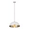 Z-Lite Landry 1 Light Pendant, Matte White & Brushed Nickel 1004P20-MW-BN - alternate 4